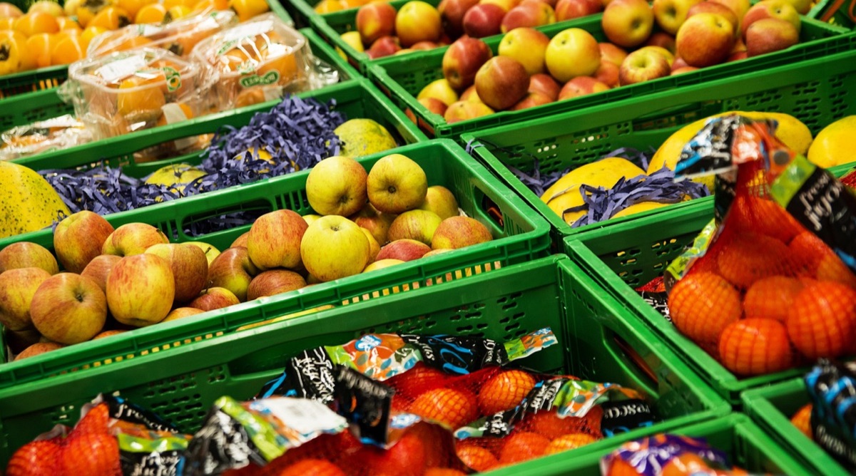 Hawaiian Grocery Store with Fresh Fruit and Vegetables