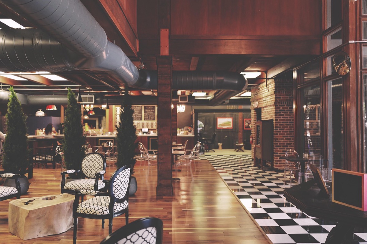 Hawaiian restaurant interior with traditional decor and local dishes