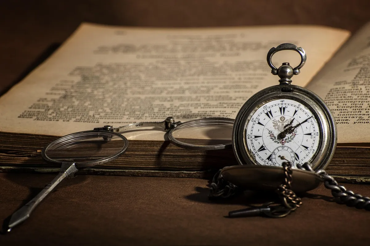 watch, retro, book, old, library, literature, antique, knowledge, read, education, study, wisdom, literary, reading, learn, glasses, vintage, research, fairy, p